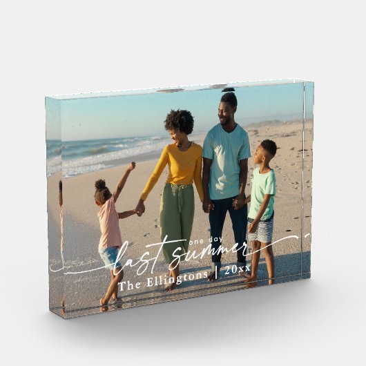 Aangepaste familieherinneringen op een dag afgelop fotoblokken (Links)