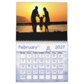 Aangepaste familiekalender kalender (Feb 2027)