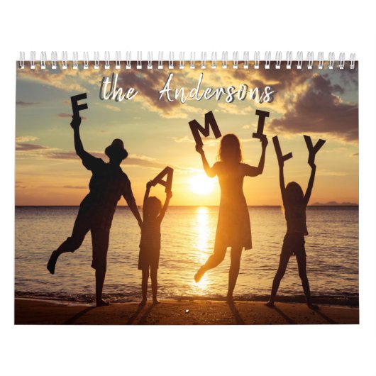 Aangepaste familiekalender kalender (Hoes)