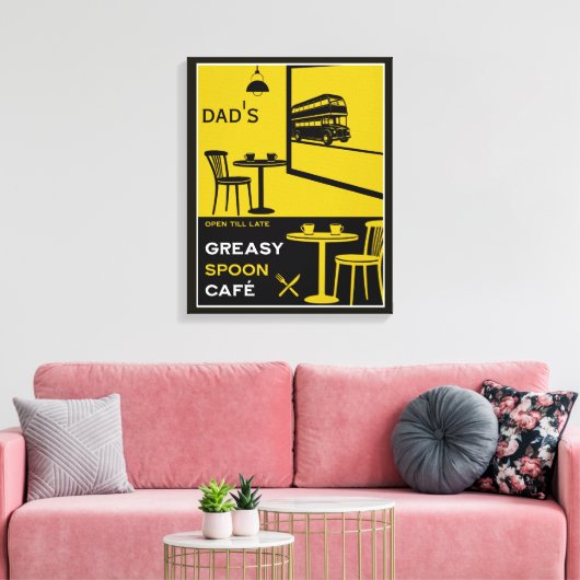 Aangepaste familiekeuken canvas afdruk (Insitu (Woonkamer))