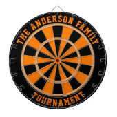 Aangepaste familienaam aangepast dartboard dartbord (Voorkant)