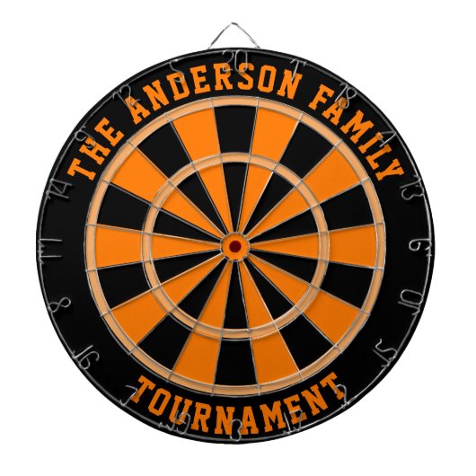 Aangepaste familienaam aangepast dartboard dartbord (Voorkant)