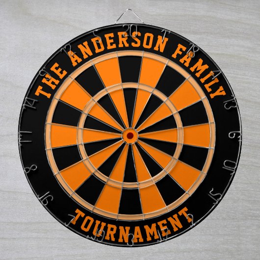 Aangepaste familienaam aangepast dartboard dartbord