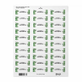 Aangepaste familienaam adres etiket (Full Sheet)