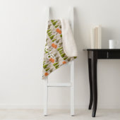 Aangepaste familienaam Autumn Tree Patroon Deken (In situ)