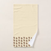 Aangepaste familienaam blad serene savanne bad handdoek (Handdoek)