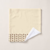 Aangepaste familienaam blad serene savanne bad handdoek (Wasdoekje)