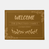 Aangepaste familienaam botanisch deurmat (Voorkant)