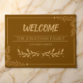 Aangepaste familienaam botanisch deurmat