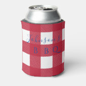 Aangepaste familienaam Buffalo Check Blikjeskoeler (Blikje Achterkant)