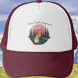 Aangepaste familienaam Camping '2024 Trucker Pet