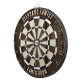 Aangepaste familienaam dartbord (Voorkant Rechts)