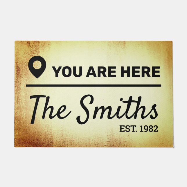 Aangepaste familienaam deurmat (Voorkant)