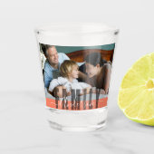 Aangepaste familienaam en foto shot glas (Voorkant)