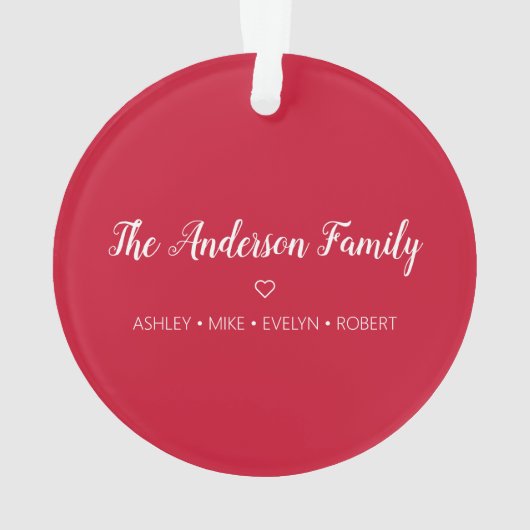 Aangepaste familienaam Funny 2020 kerstfeestdag Ornament (achterkant)