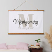 Aangepaste Familienaam Geboorte Vastgestelde Gift  Hangend Wandkleed (Slaapkamer)
