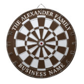 Aangepaste familienaam Gepersonaliseerd Dartbord (Voorkant)