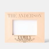 Aangepaste familienaam gepersonaliseerd gegraveerde lijstjes (Voorkant)