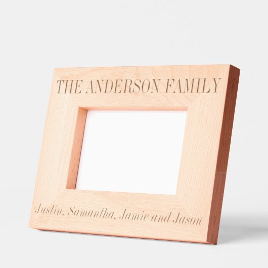 Aangepaste familienaam gepersonaliseerd gegraveerde lijstjes (Links)