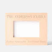 Aangepaste familienaam gepersonaliseerd gegraveerde lijstjes (Voorkant)