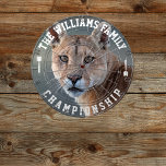 Aangepaste familienaam Gepersonaliseerde Cougar Fo Dartbord<br><div class="desc">Voeg je familienaam toe en creëer gemakkelijk je gepersonaliseerde familienaam dartboard. Klik op de knop PERSONALISEREN om de tekstkleur te wijzigen.</div>