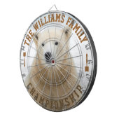 Aangepaste familienaam Gepersonaliseerde Polar Bee Dartbord (Voorkant Rechts)