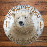 Aangepaste familienaam Gepersonaliseerde Polar Bee Dartbord<br><div class="desc">Voeg je familienaam toe en creëer gemakkelijk je gepersonaliseerde familienaam dartboard. Klik op de knop PERSONALISEREN om de tekstkleur te wijzigen.</div>