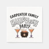 Aangepaste familienaam Halloween Party Servet (Voorkant)