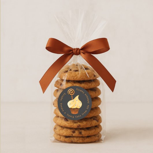 Aangepaste familienaam Halloween Ronde Sticker