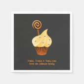 Aangepaste familienaam Halloween servetten (Voorkant)