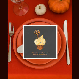 Aangepaste familienaam Halloween servetten