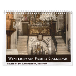 Aangepaste familienaam Heilige Land Bijbel Kalender