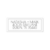 Aangepaste familienaam ingelijst Retouradres Moder Rubberstempel (Afrduk)