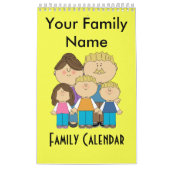 Aangepaste familienaam kalender (Hoes)