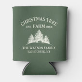 Aangepaste Familienaam Kerstboom Boerderij Retro Blikjeskoeler (Voorkant)