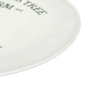 Aangepaste Familienaam Kerstboom Boerderij Retro Snijplank (Hoek)