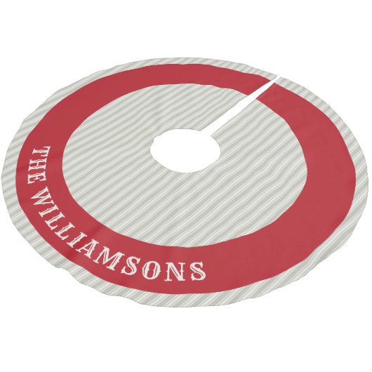 Aangepaste familienaam Kerstboom rok (Gekanteld)