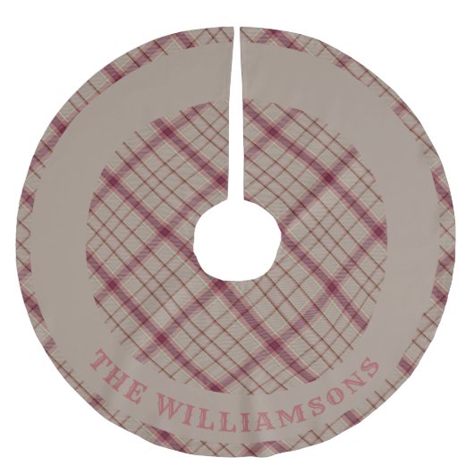 Aangepaste familienaam Kerstboom rok (Voorkant)