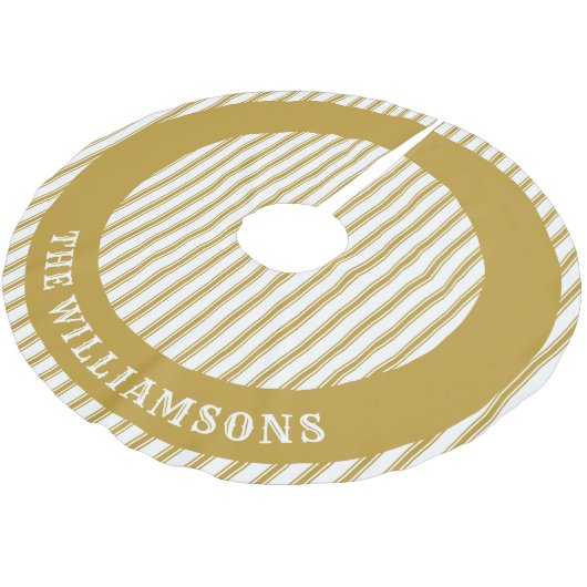 Aangepaste familienaam Kerstboom rok (Gekanteld)