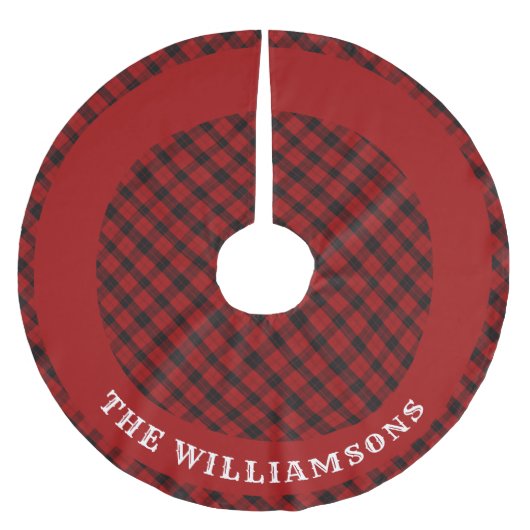 Aangepaste familienaam Kerstboom rok (Voorkant)