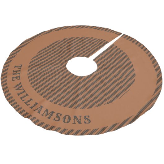 Aangepaste familienaam Kerstboom rok (Gekanteld)