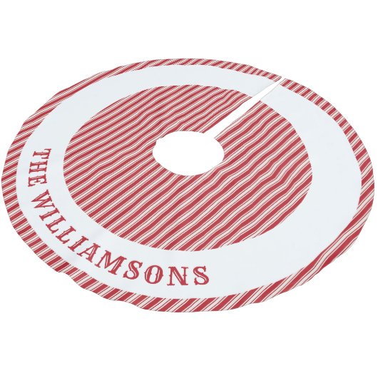 Aangepaste familienaam Kerstboom rok (Gekanteld)