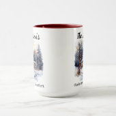 Aangepaste Familienaam Kersthut Comfort Mok (Midden)