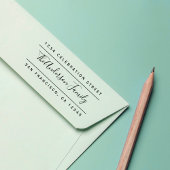 Aangepaste familienaam | Modern retouradres Rubberstempel