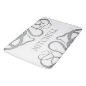 Aangepaste familienaam nautische octopus kraken badmat (Gekanteld)