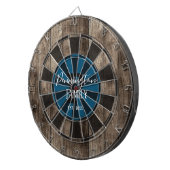 Aangepaste familienaam opgegeven datum dartbord (Voorkant Rechts)