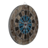 Aangepaste familienaam opgegeven datum dartbord (Voorkant Links)