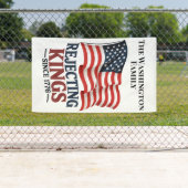 Aangepaste familienaam Patriottische protestvlag Spandoek (Insitu)