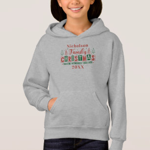 Aangepaste familienaam Red Green Christmas