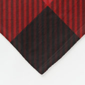 Aangepaste familienaam Red Tartan Fleece Blanket (Hoek)